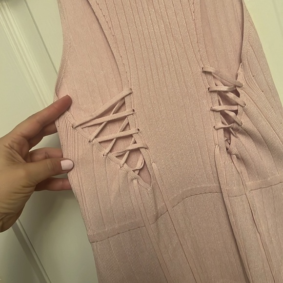 Cushnie Et Ochs Sleeveless Ribbed Lace-Up Back Dress - Picture 13 of 16